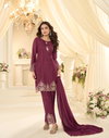 Beads By Sayuri Chinon Silk Ladies Readymade Suits Wholesale Market In Surat
